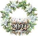 Cc Flores verdes y blancas 2024