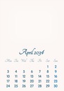 April 2034 // 2019 to 2046 // VIP Calendar // Basic Color // English