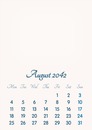 August 2042 // 2019 to 2046 // VIP Calendar // Basic Color // English
