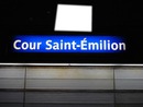 Panneau Station de Métro Cour Saint-Émilion