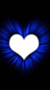 blue glow heart