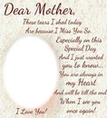 dear mother