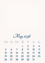 May 2036 // 2019 to 2046 // VIP Calendar // Basic Color // English