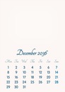 December 2036 // 2019 to 2046 // VIP Calendar // Basic Color // English