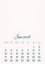 June 2024 // 2019 to 2046 // VIP Calendar // Basic Color // English