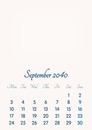 September 2040 // 2019 to 2046 // VIP Calendar // Basic Color // English