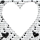 Corazón con mosaico de la palabra MattyB