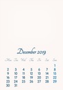 December 2019 // 2019 to 2046 // VIP Calendar // Basic Color // English
