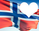 Norway flag flying