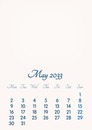 May 2033 // 2019 to 2046 // VIP Calendar // Basic Color // English