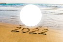 Feliz Año Nuevo 2022, playa, 1 foto