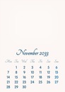November 2033 // 2019 to 2046 // VIP Calendar // Basic Color // English