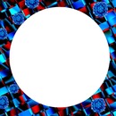 red-blue Abstrackt