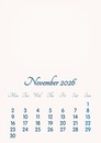 November 2026 // 2019 to 2046 // VIP Calendar // Basic Color // English