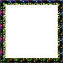 cadre carré multicolore