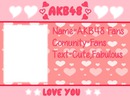ID Card for AKB48 Fans