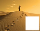 Marcher dans le désert - pas dans le sable