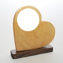 cuadro corazón de madera.