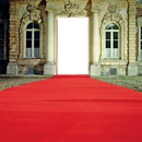 la porte avec tapie rouge