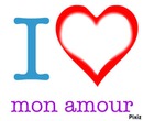 I love you Mon amoure