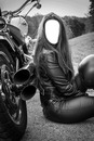 femme moto vintage