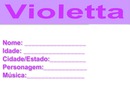 Carteirinha de fã Violetta