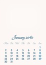 January 2040 // 2019 to 2046 // VIP Calendar // Basic Color // English