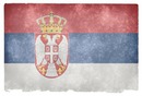 Serbia flag as background