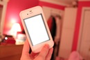iphone in pink room