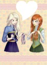 Elsa and Anna Frozen sisters