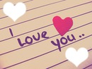 I love you..