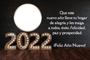 Feliz Año Nuevo 2022, mensaje, luces,1 foto