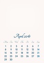 April 2041 // 2019 to 2046 // VIP Calendar // Basic Color // English