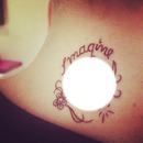 " Imagine" Martina stoessel tatouage