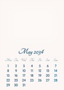 May 2034 // 2019 to 2046 // VIP Calendar // Basic Color // English