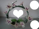cadre 3 photo couronne de fleur