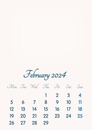 February 2024 // 2019 to 2046 // VIP Calendar // Basic Color // English