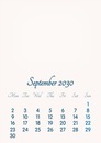 September 2030 // 2019 to 2046 // VIP Calendar // Basic Color // English