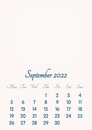 September 2022 // 2019 to 2046 // VIP Calendar // Basic Color // English