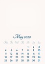 May 2020 // 2019 to 2046 // VIP Calendar // Basic Color // English