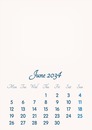 June 2034 // 2019 to 2046 // VIP Calendar // Basic Color // English