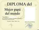 diploma para papa