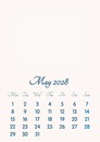 May 2028 // 2019 to 2046 // VIP Calendar // Basic Color // English