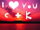 c + k = i love you