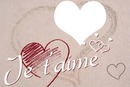 je t'aime 1 cadre