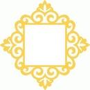 marco amarillo, romboide