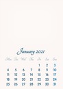 January 2021 // 2019 to 2046 // VIP Calendar // Basic Color // English