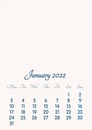 January 2022 // 2019 to 2046 // VIP Calendar // Basic Color // English