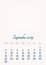 September 2019 // 2019 to 2046 // VIP Calendar // Basic Color // English