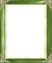 cadre vert avec angle doré